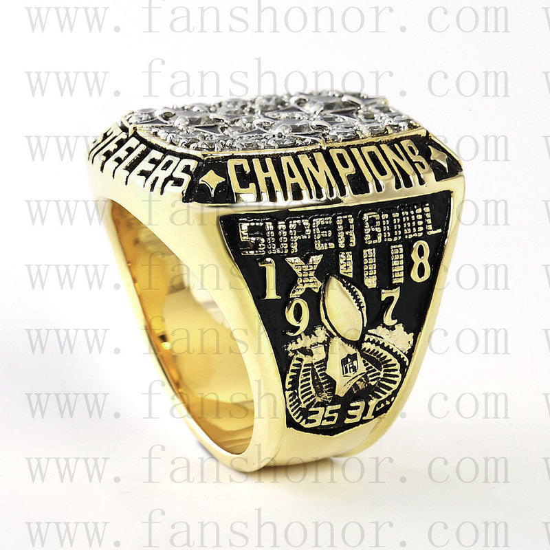 Customized Pittsburgh Steelers NFL 1978 Super Bowl XIII Championship Ring