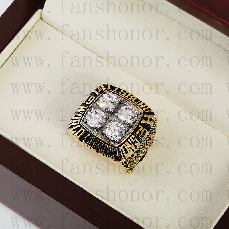 Customized Pittsburgh Steelers NFL 1979 Super Bowl XIV Championship Ring