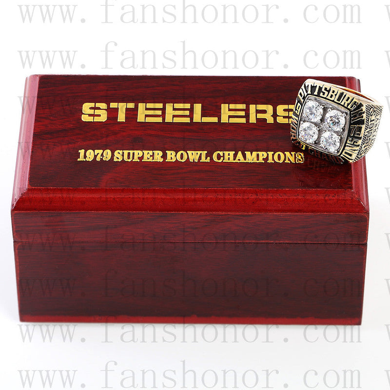 Customized Pittsburgh Steelers NFL 1979 Super Bowl XIV Championship Ring