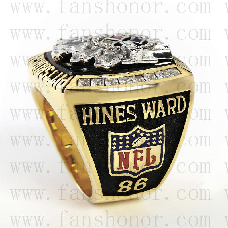 Customized Pittsburgh Steelers NFL 2005 Super Bowl XL Championship Ring