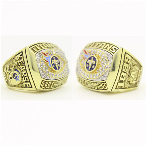 Custom 1999 Tennessee Titans American Football Championship Ring