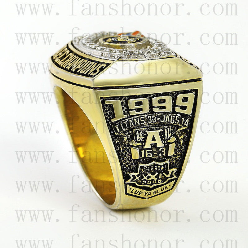 Customized AFC 1999 Tennessee Titans American Football Championship Ring