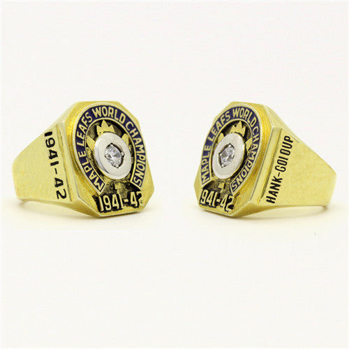 Custom 1942 Toronto Maple Leafs NHL Stanley Cup Championship Ring