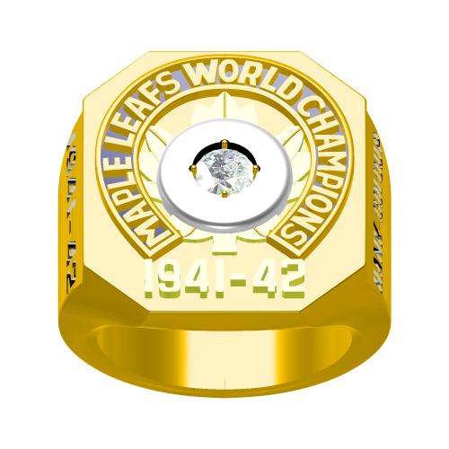 Custom 1942 Toronto Maple Leafs NHL Stanley Cup Championship Ring