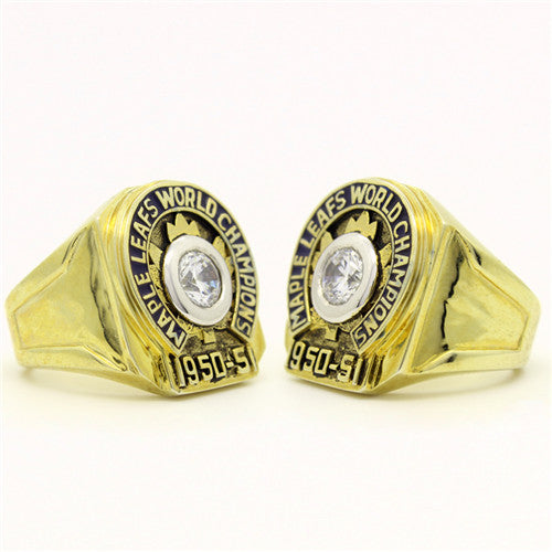 Custom 1951 Toronto Maple Leafs NHL Stanley Cup Championship Ring