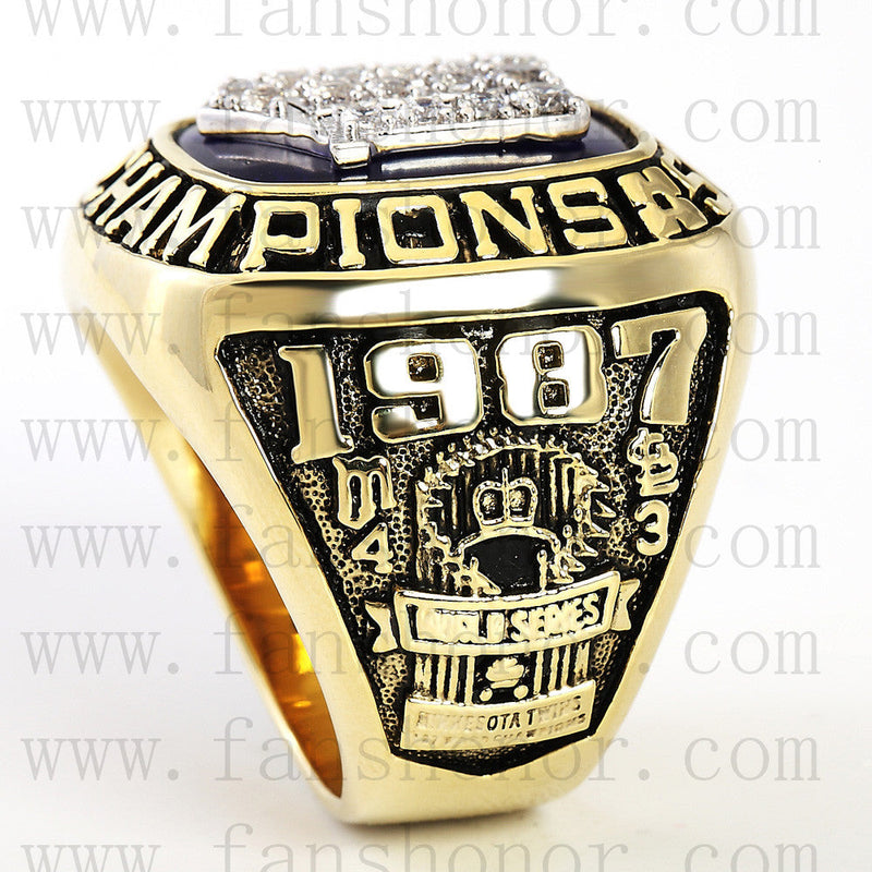 Customized MLB 1987 Minnesota Twins World Series Championship Ring