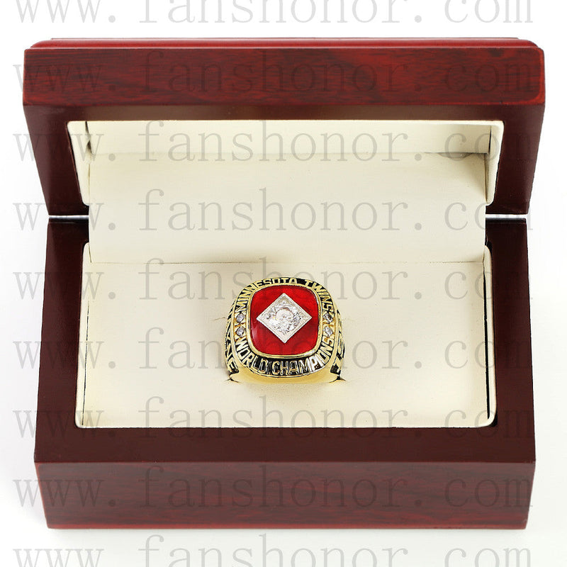 Customized MLB 1991 Minnesota Twins World Series Championship Ring