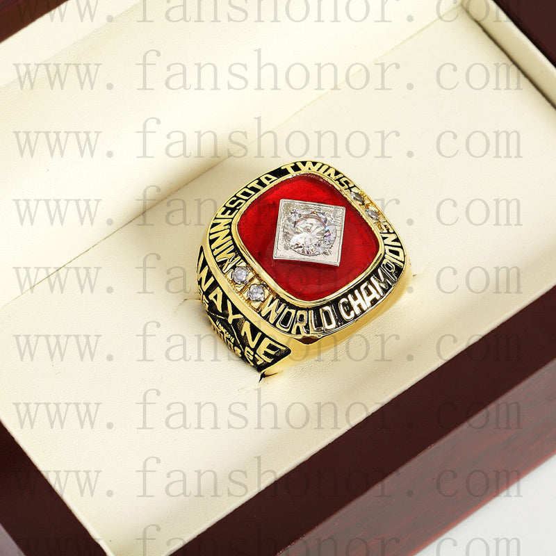 Customized MLB 1991 Minnesota Twins World Series Championship Ring