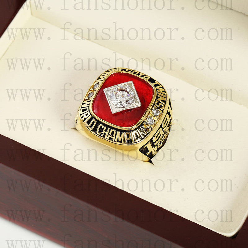 Customized MLB 1991 Minnesota Twins World Series Championship Ring