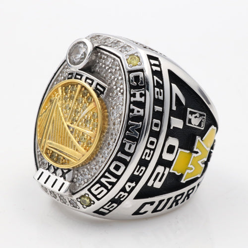 Custom 2017 NBA Golden State Warriors National Basketball World Championship Rings